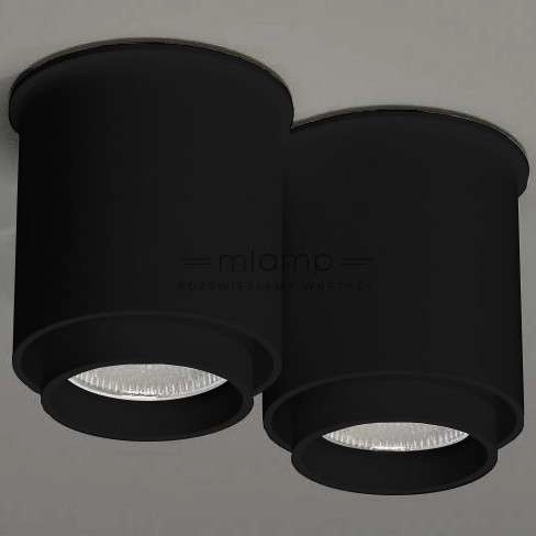 Spot LAMPA sufitowa IGA 1116 Shilo metalowy downlight natynkowe tuby czarne