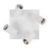 LAMPA sufitowa MANAM 03762 Ideus metalowa OPRAWA regulowane tuby na listwie reflektorki białe