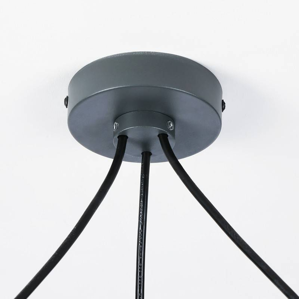 Salonowa lampa wisząca Spider ABR-SHIL-E27-W Abruzzo regulowana szara