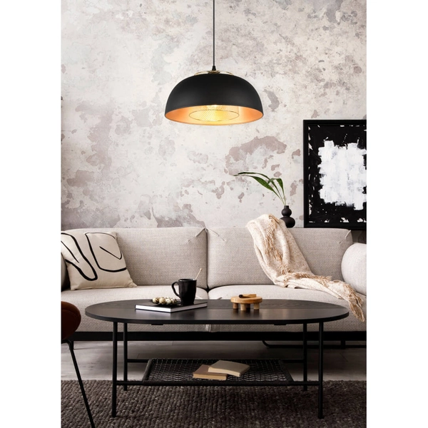 Zwieszana lampa Punch R30811932 RL Light kopuła do salonu czarna