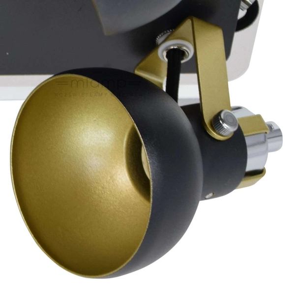 Plafon LAMPA sufitowa MARIO 03045 Ideus metalowa OPRAWA reflektorowa czarna
