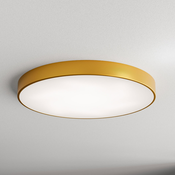 LAMPA sufitowa 137623619693 TEAM natynkowa OPRAWA metalowy PLAFON okrągły złoty
