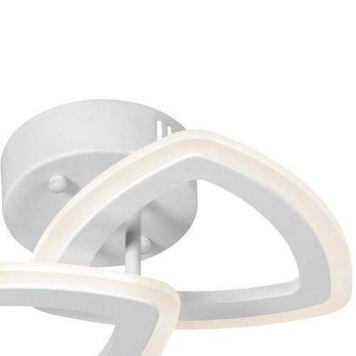 Metalowa lampa sufitowa W7112-2S WT białe trójkąty LED 36W hol