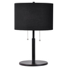 Nocna lampka sypialniana Fogo LP-0304/2T BK Light Prestige abażurowa czarna