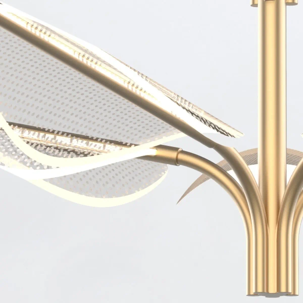 Lampa wisząca nad wyspę Floriana QN-FLORIANA-8P-L-NBR LED 54W 2893K mosiądz