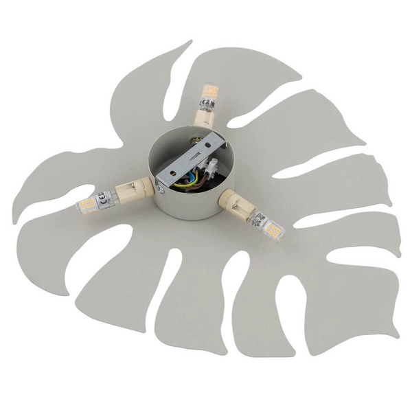 Kinkiet naścienny do przedpokoju Monstera 5946 liść loftowy beżowy