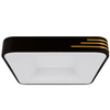 Ledowy plafon do sypialni 4167 Ideus 24W 4200K czarny złoty