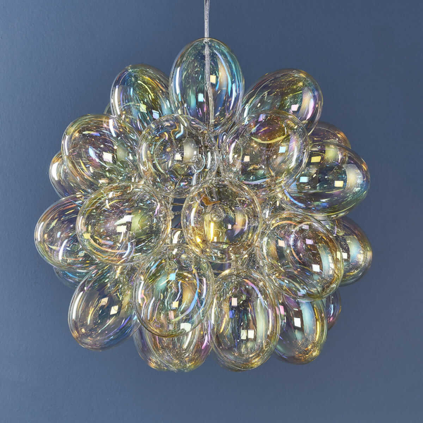Wisząca lampa sypialniana Infinity 80123 Endon bańki chrom kolorowa
