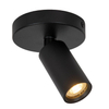 Nasufitowa lampa tuba RITMO 09942/01/30 do salonu czarna