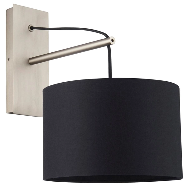 Kinkiet abażurowy L&-192628 Light& minimalistyczny czarny nikiel