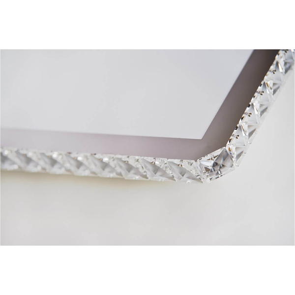 Nasufitowa plafoniera Gallan AZ1595 Azzardo LED 37W 3100K crystals srebrna