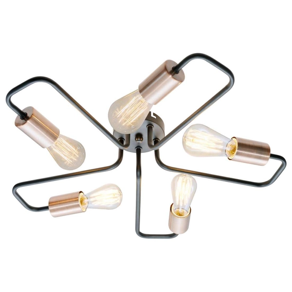Lampa sufitowa HERPE 35-66930 industrialna pręty bulbs pająk sticks loft