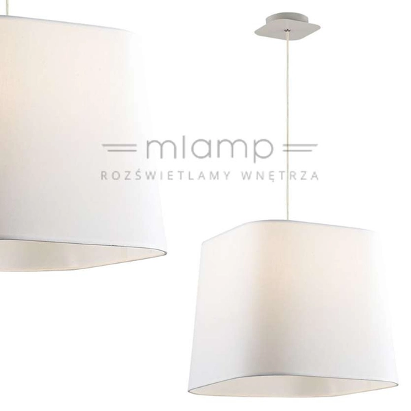 LAMPA wisząca MITO MA04581C-001-01 Italux abażurowa OPRAWA zwis biały