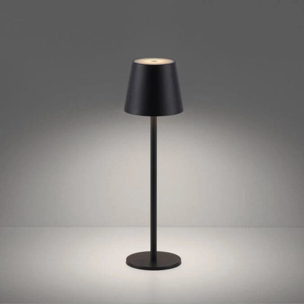 Stołowa lampka na taras Euria 19250-18 LED 3W 3000K IP54 czarna