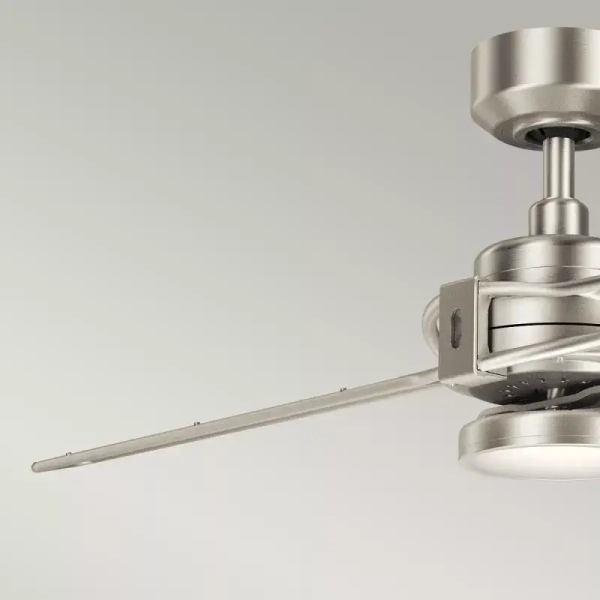 Lampa z wiatrakiem Xety nikiel KLF-XETY-56-BN 10W 4000K na pilot