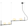 Modernistyczna lampa wisząca Kernio PND-357784-BK+W Italux balls czarna