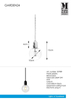 Minimalistyczna lampa ogrodowa Garden LED 2,86W czarna