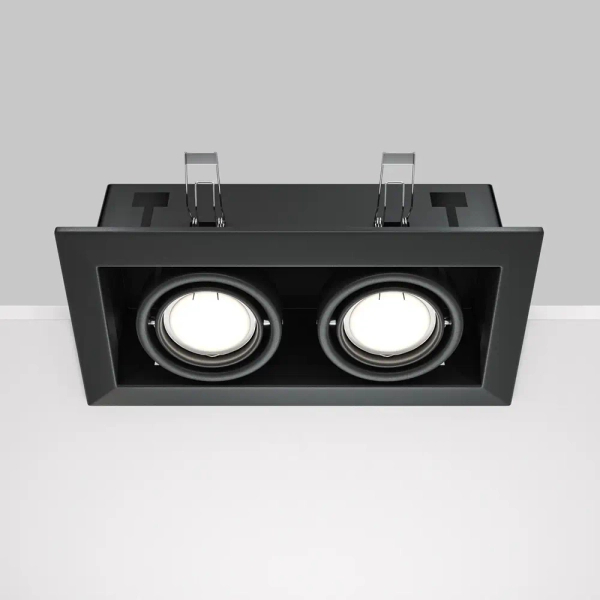 Oprawa wpuszczana modułowa podwójna LED 50W czarna Modern OUTLET