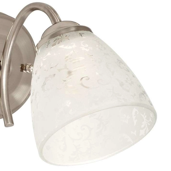 LAMPA ścienna VEN K-N 0859/1 szklana OPRAWA kinkiet wzorki satyna