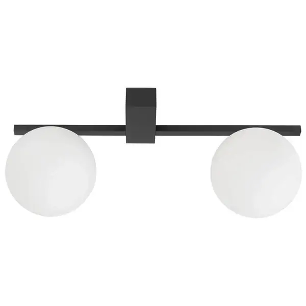 Nasufitowa lampa Pik 10300 loftowa do salonu czarna biała