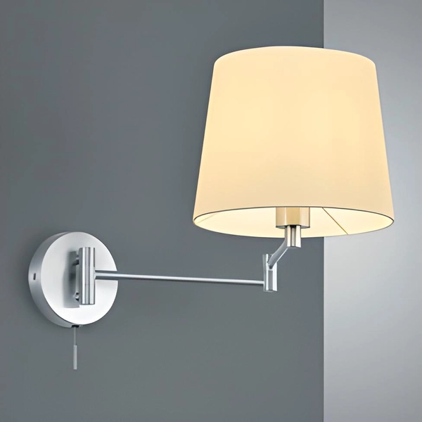 Regulowana lampa ścienna Lyon 209100107 wysięgnik nikiel biały