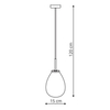 LAMPA wisząca FONDI LP-1214/1P Light Prestige szklana OPRAWA zwis przezroczysty