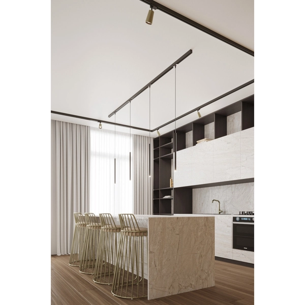 Sufitowa lampa trzyfazowa AURA MYL.00070 regulowana tubka szary