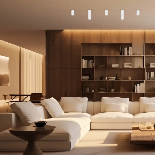 Nasufitowa lampa tuba GENESIS ML0385 metalowa biała