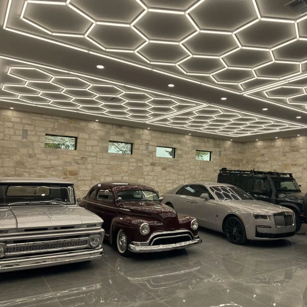 Oświetlenie sufitowe Hexagon HEX-240X480-WW LED 650W 3000K IP54 biały
