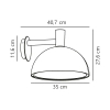 Elewacyjna lampa ścienna Arki 2118111003 IP54 na zewnątrz czarny