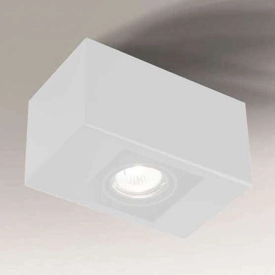 Spot LAMPA sufitowa SETO 7085 Shilo natynkowa OPRAWA łazienkowa biała