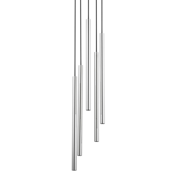 Salonowa lampa wisząca Sopel 40732 Sigma zwis czarna srebrna