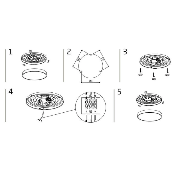 Nowoczesny plafon Agnes Round 8186 biała LED 22W 4000K do holu
