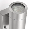 Podłużna lampa ścienna do ogrodu Palin PIR 75430 tubka IP44 srebrna