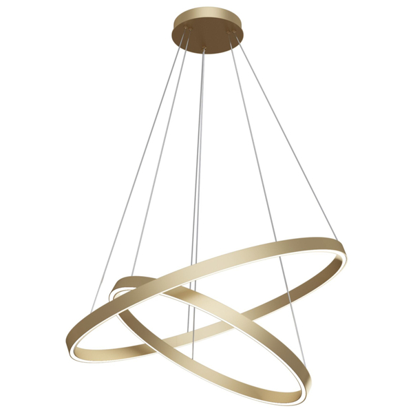 Metalowa lampa wisząca Rim MOD058PL-L74BS4K LED 88W 4000K mosiądz