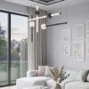 Wisząca lampa loftowa O-LINE LED 44W 3000K listwy nad stół ST-1691L-4 BLACK
