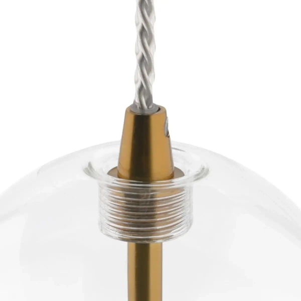 Kula lampa wisząca GLOBO GLOBO-HD80307-G4 szklana złota