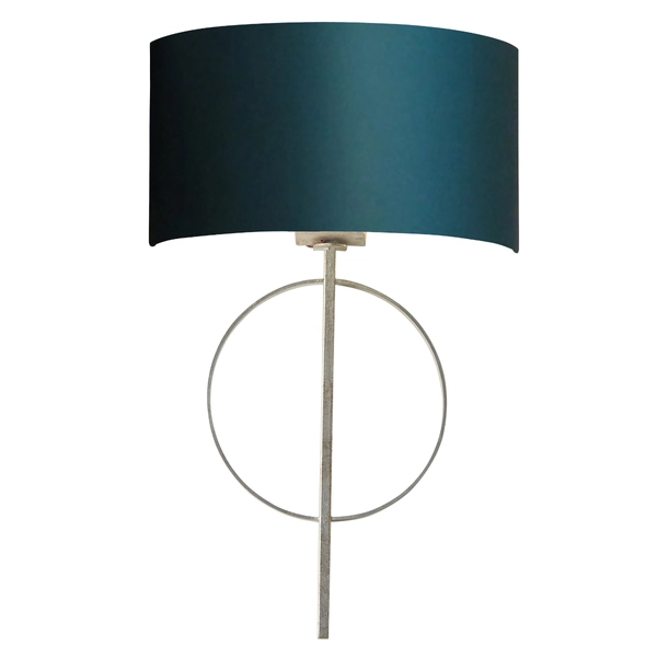 Kinkiet dekoracyjny L&-195222 Light& abażurowy morski srebrny