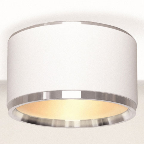 Sypialniany plafon Reti 310402121 Elkim LED 10W 3000K okrągły aluminium biały