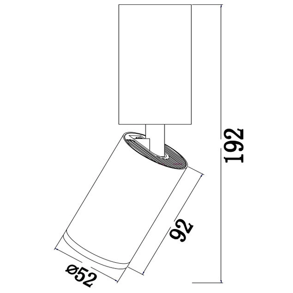Sufitowa LAMPA plafon FOCUS S  C051CL-01MG Maytoni metalowa OPRAWA kinkiet tuba regulowana matowa złota