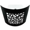 Ścienna LAMPA ogrodowa ARTDECO 300539 Polux metalowa OPRAWA prostokątny KINKIET na taras IP44 outdoor czarny biały