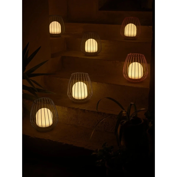 Stołowa lampka zewnętrzna Jim 2218105002 LED 3W 2700K IP54 czerwony