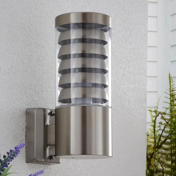 Ścienna lampa na taras TANGO 13921 metalowa IP44 srebrna