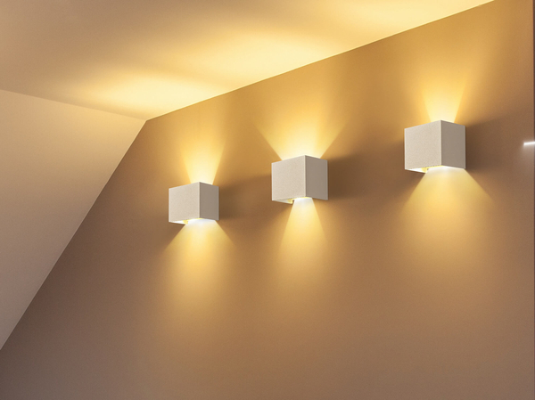 Kinkiet na taras lampa ścienna Fulton O572WL-L6W LED 6W 3000K kostka biała