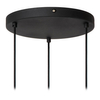Lampa wisząca Rafal 45492/13/36 nad kanapę filc czarna szara