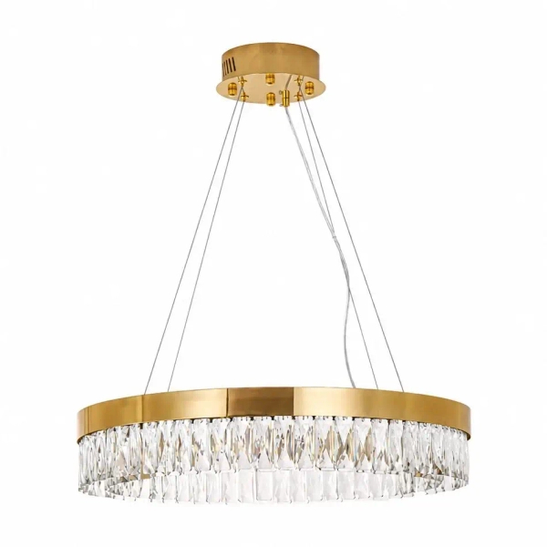 Kryształowa wisząca lampa ALEXIS złota ST-8876P-60 1xLED 15W 3000K ring