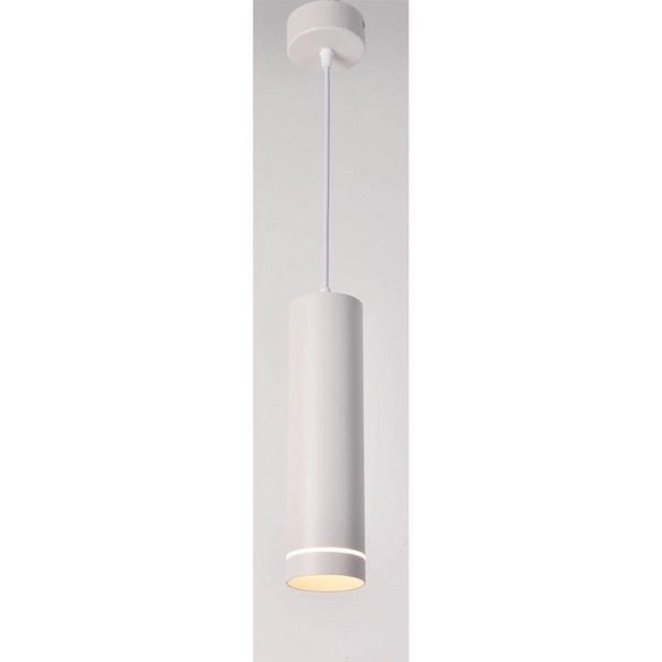 Ledowa lampa wisząca Orlo P085PL-12W4K-W 12W tuba metal biała
