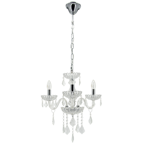 Żyrandol glamour Kadyks 1881/3 8C kryształy crystals chrom