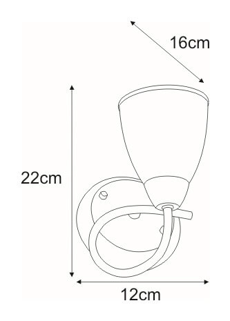 Retro lampa ścienna Plato K-JSL-6059/1W AB patyna biała