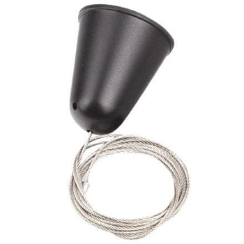 Zawiesie linkowe do szynoprzewodów z regulacją DOBAC MHT1-P15-BK TRACK Maxlight bez uchwytu 1,5m czarne